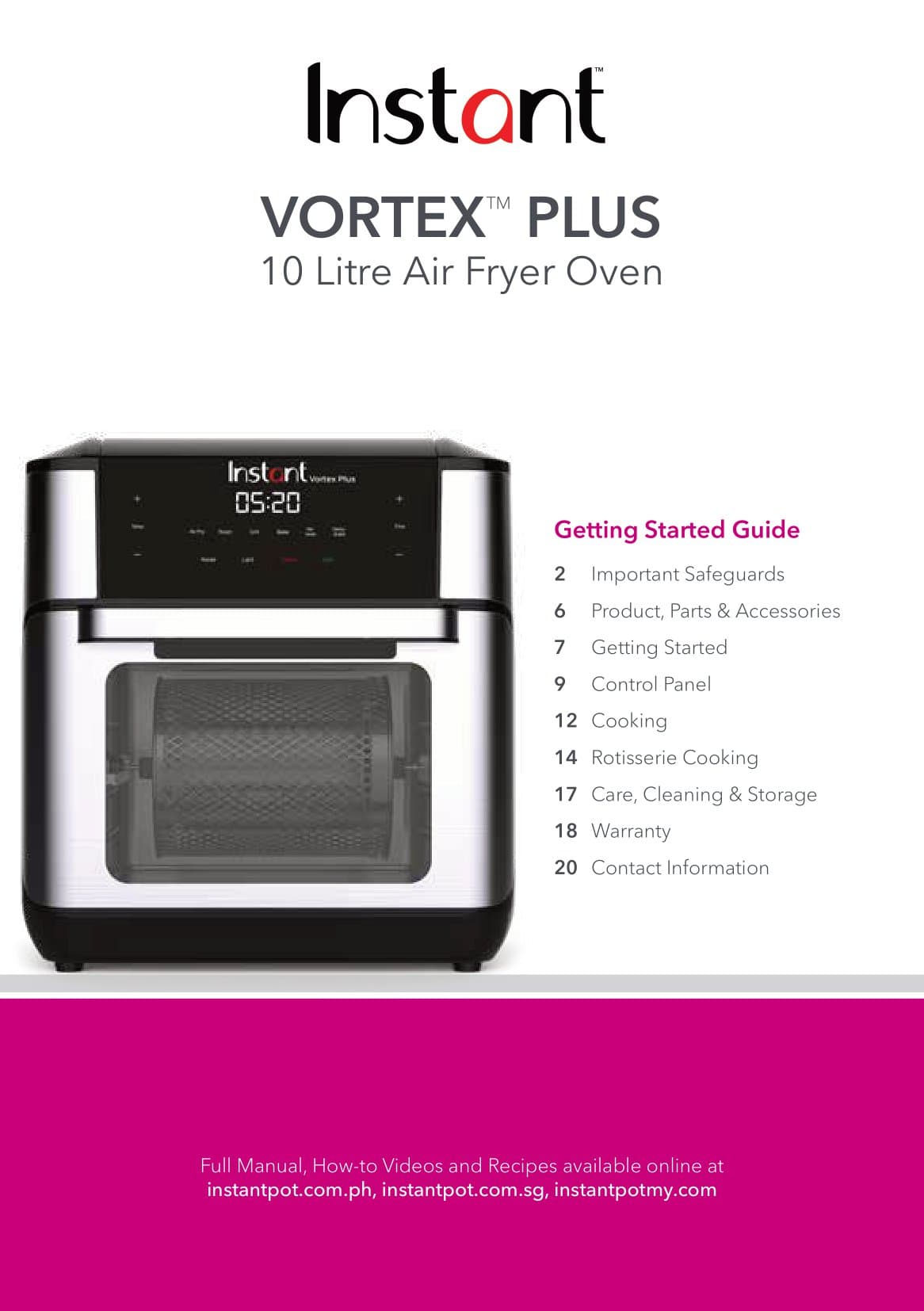 Vortex Plus Air Fryer Oven Cover Image